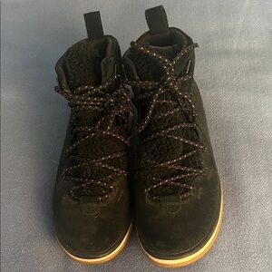 UGG Black Ankle Boots with Brown Sole